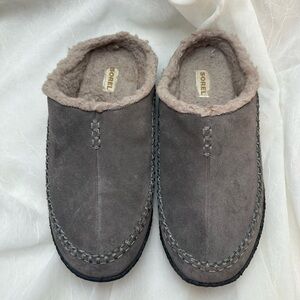 Sorel Men's Gray Suede Slippers szie 11